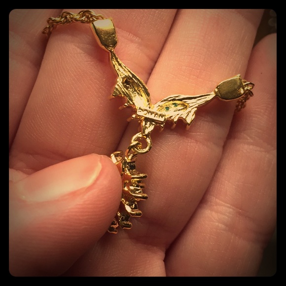 Roman gold necklace with sapphire detail. - Picture 4 of 4